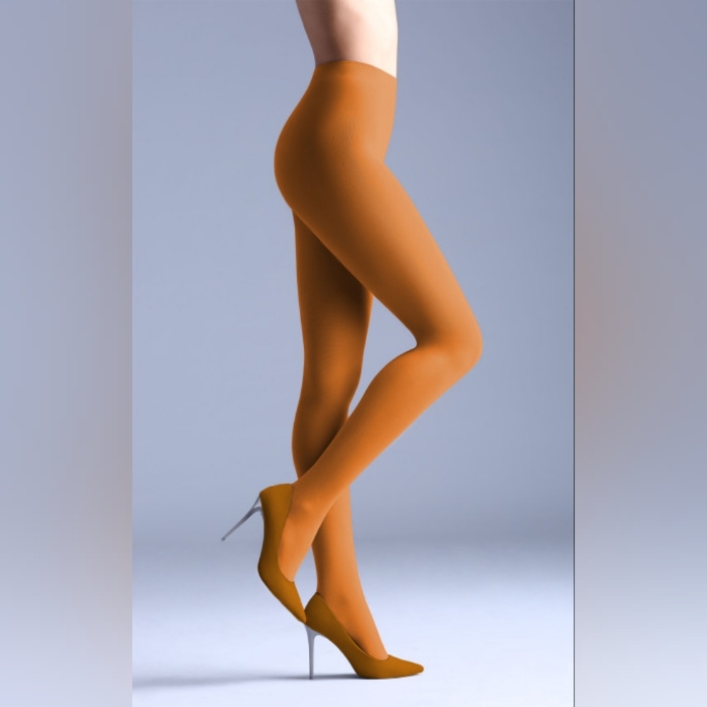 Elegant Tan Women's Tights Pumpkin Spice